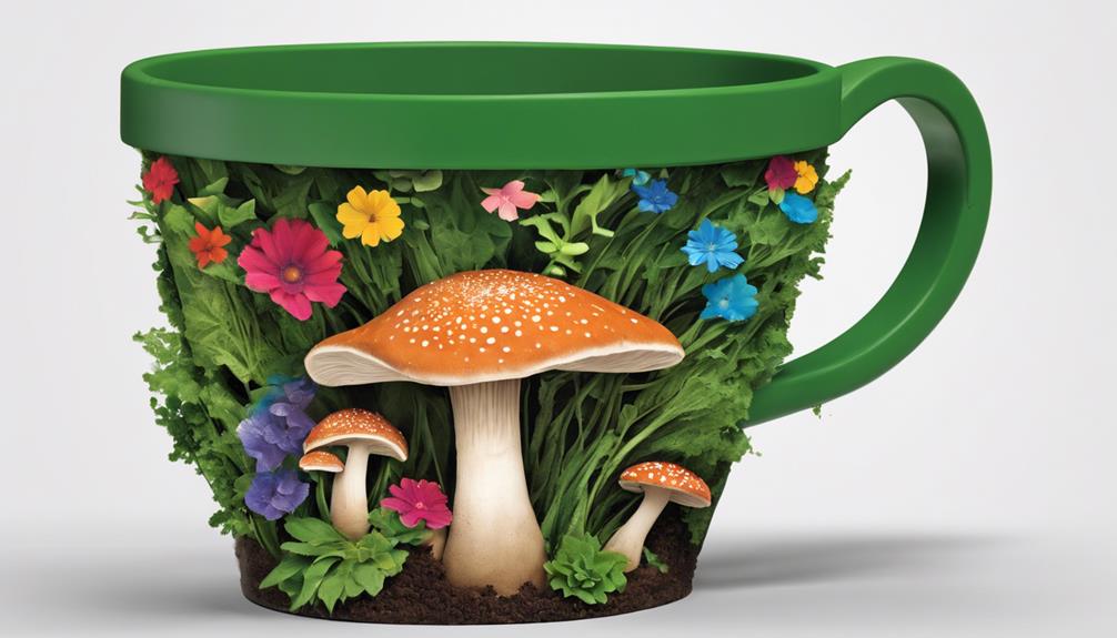 eco friendly mushroom coffee cups