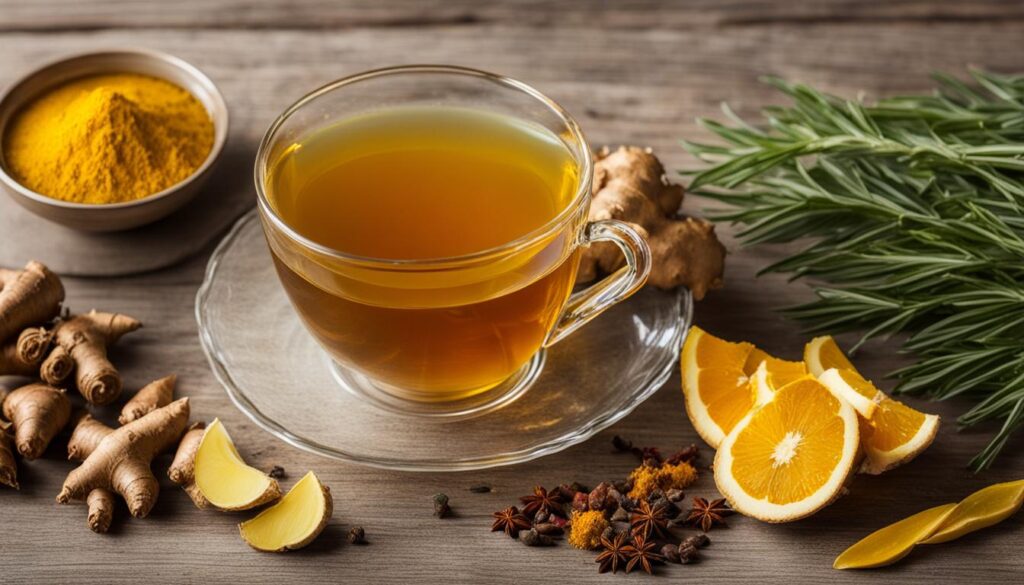 ginger and turmeric tea