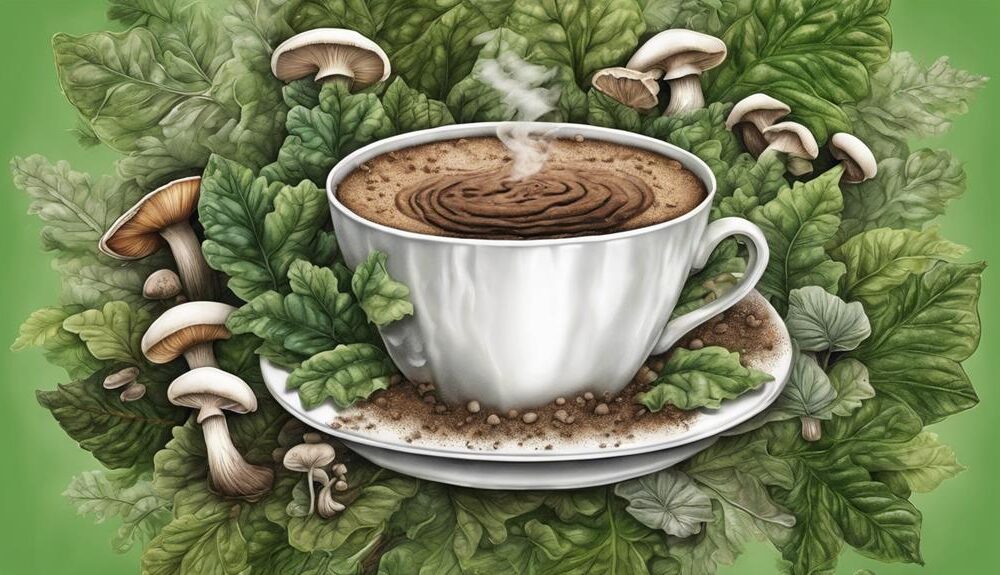 mushroom powder boosts coffee