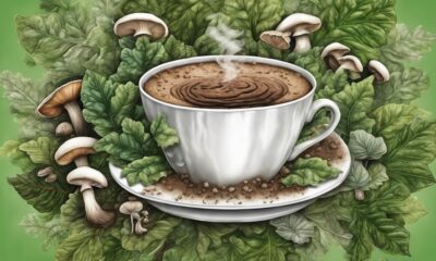 mushroom powder boosts coffee