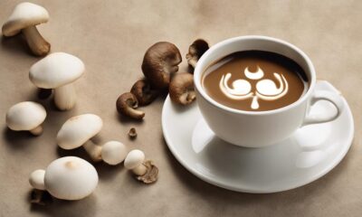 om mushroom coffee latte