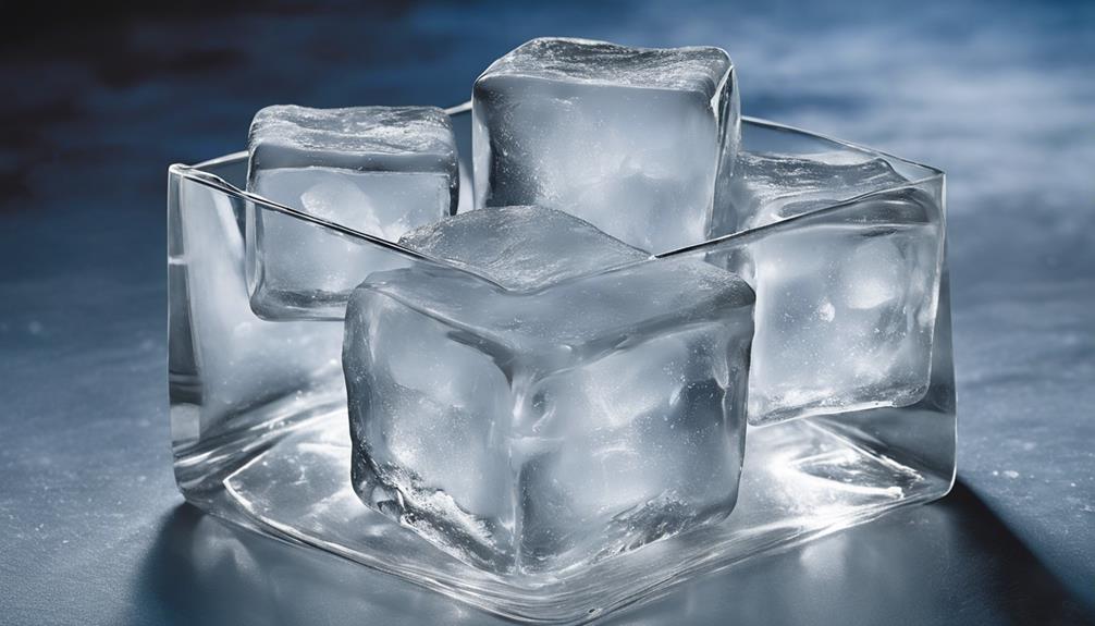 add ice cubes carefully