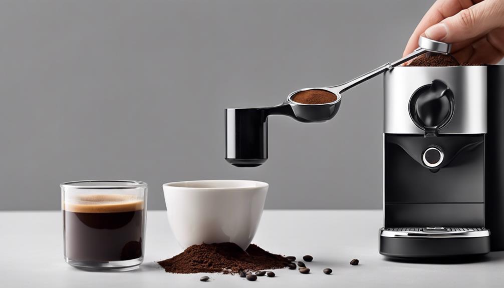 coffee measurement using cup