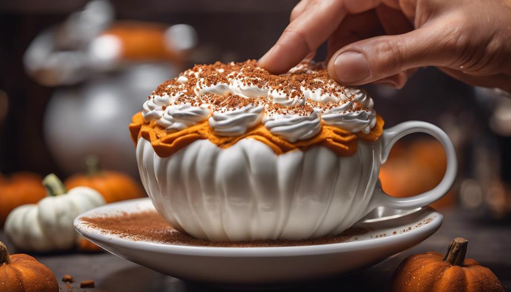 creating pumpkin cup masterpiece