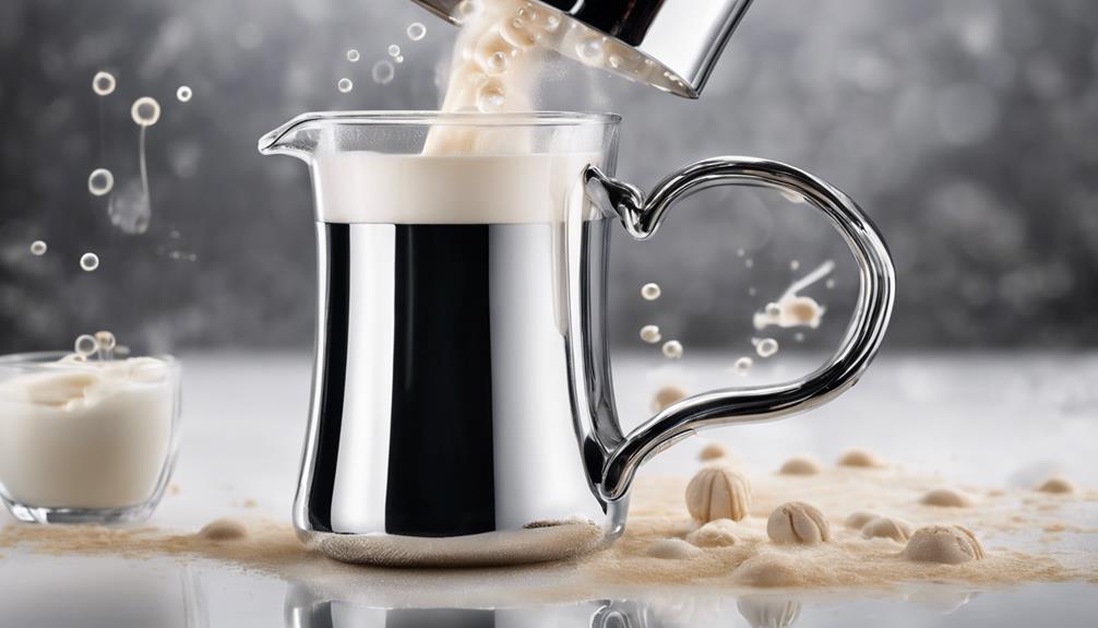 creating velvety coffee foam