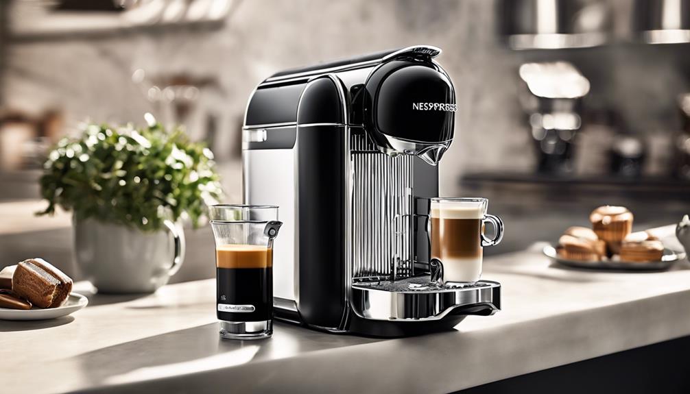 sleek innovative coffee machine
