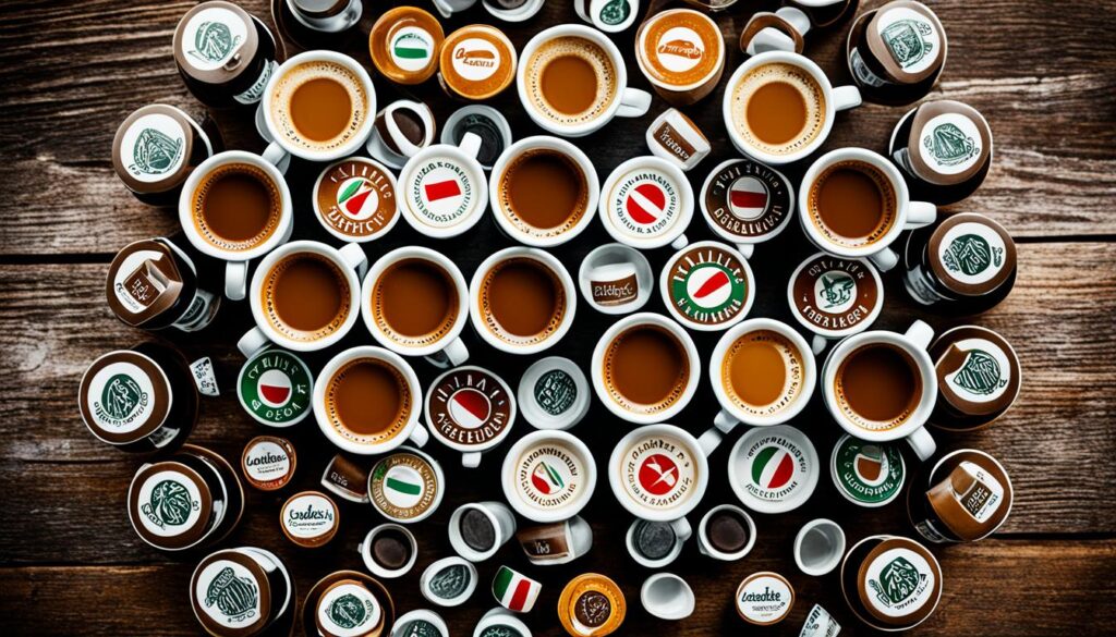 Italian coffee market leaders