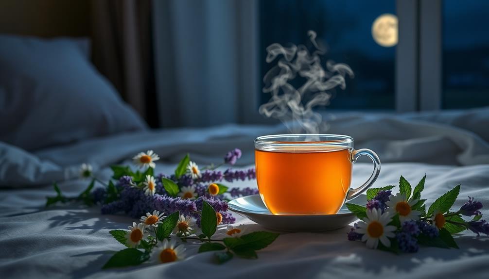 soothing sleep enhancing herbal beverages