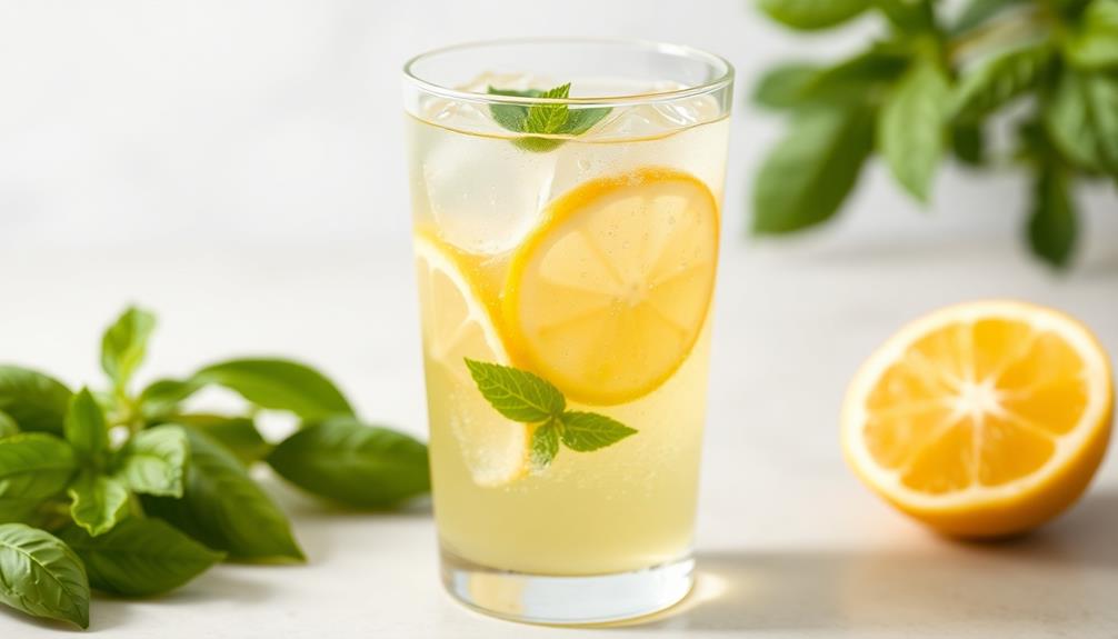 refreshing citrus herb cocktail