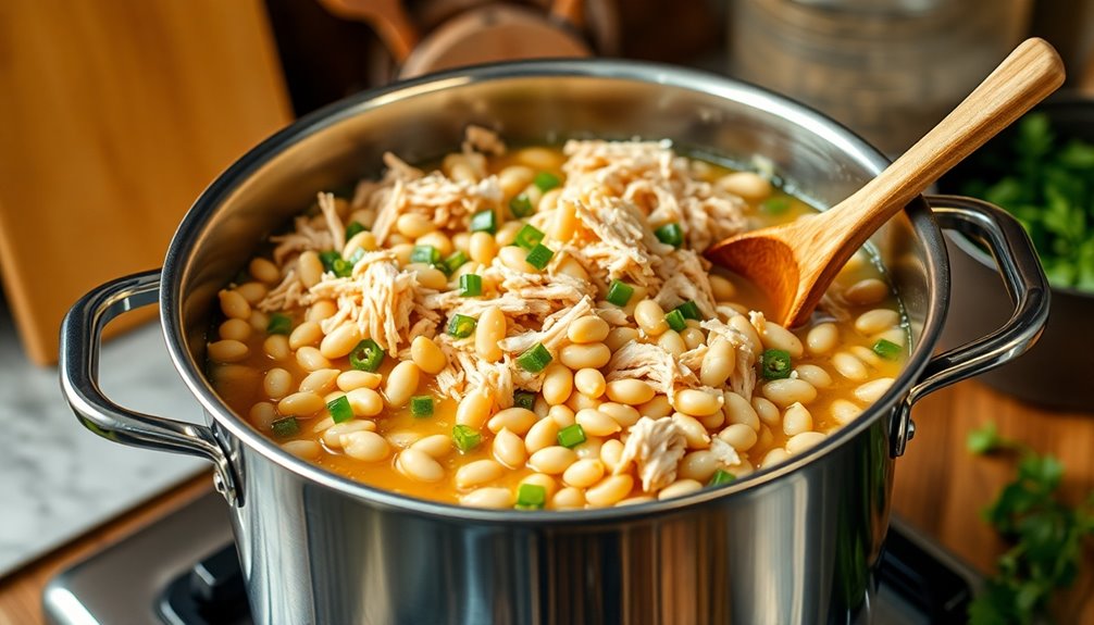 add beans and broth