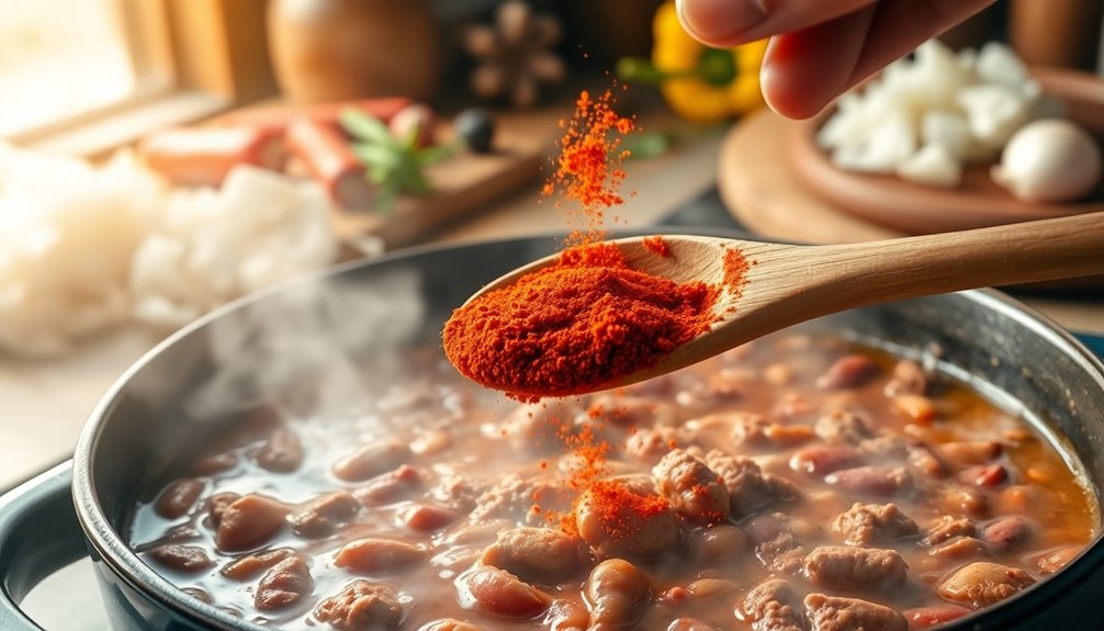 add chili powder seasoning