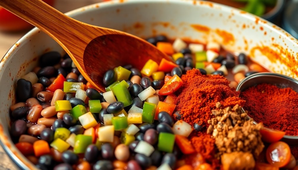 add chili seasoning now