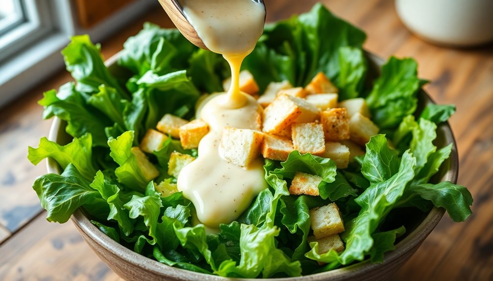 add dressing and toss