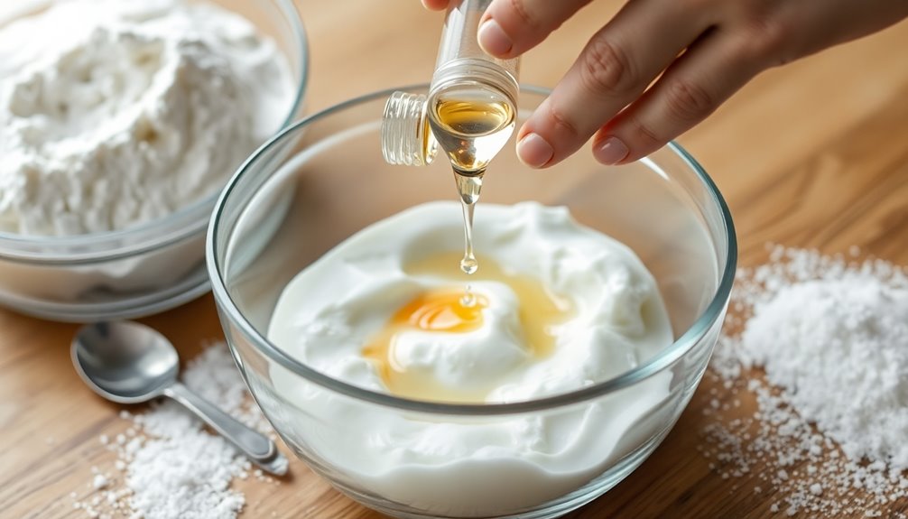 add flavoring extracts cautiously