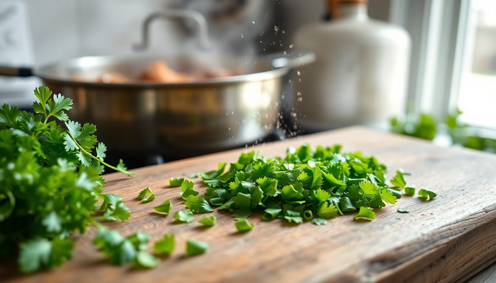 add fresh herbs now