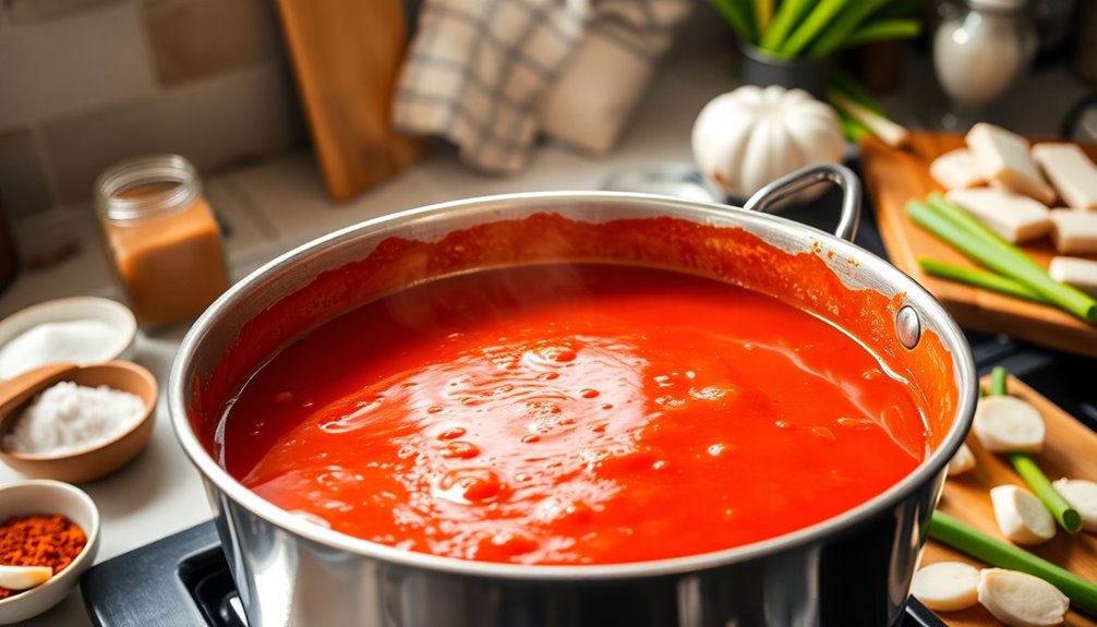 add gochujang sauce now