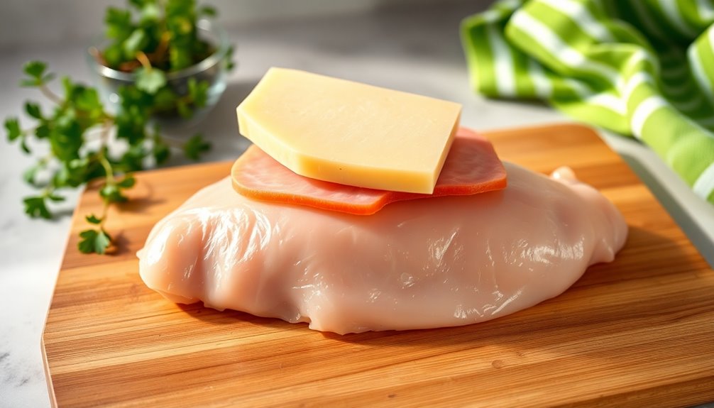 add ham and cheese