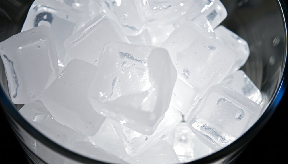 add ice cubes now