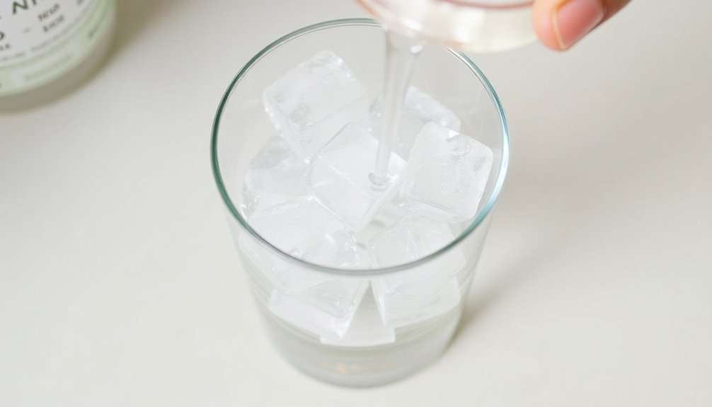 add ice cubes now