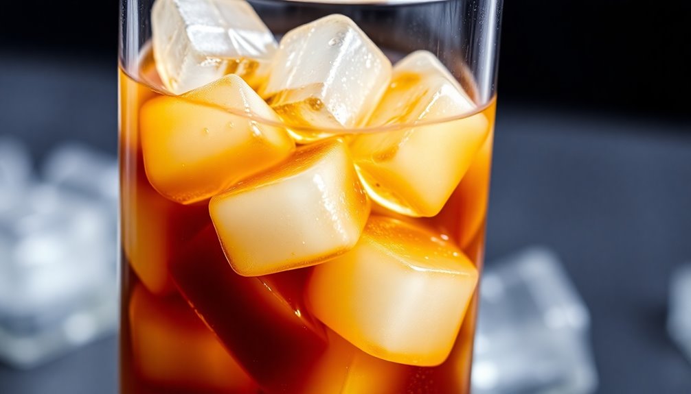 add ice cubes optionally