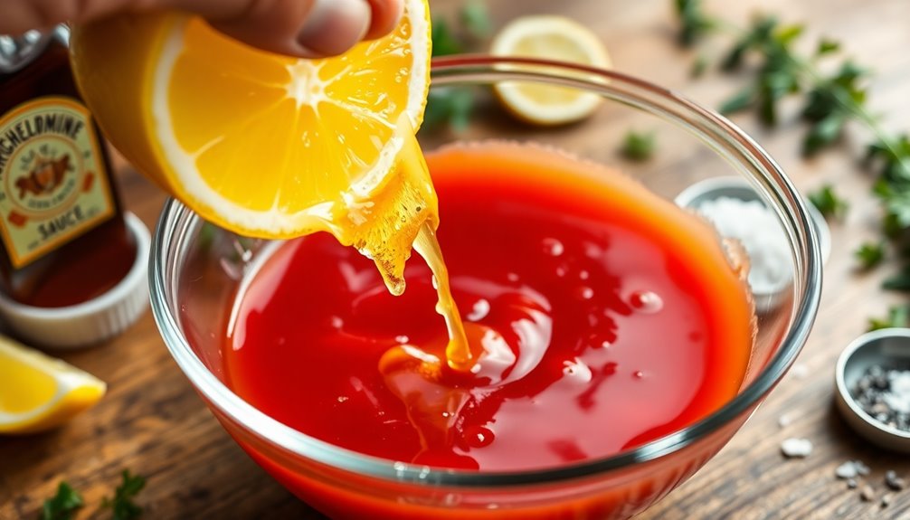 add lemon juice now