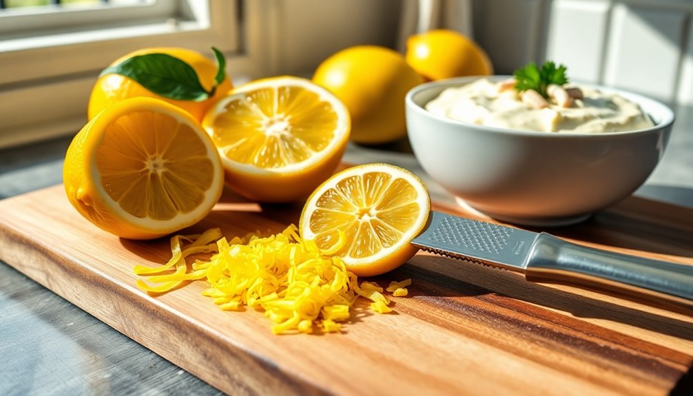 add lemon juice zest