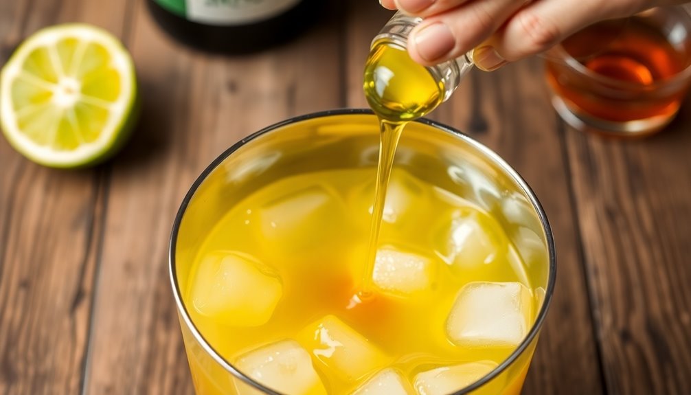 add lime juice orgeat