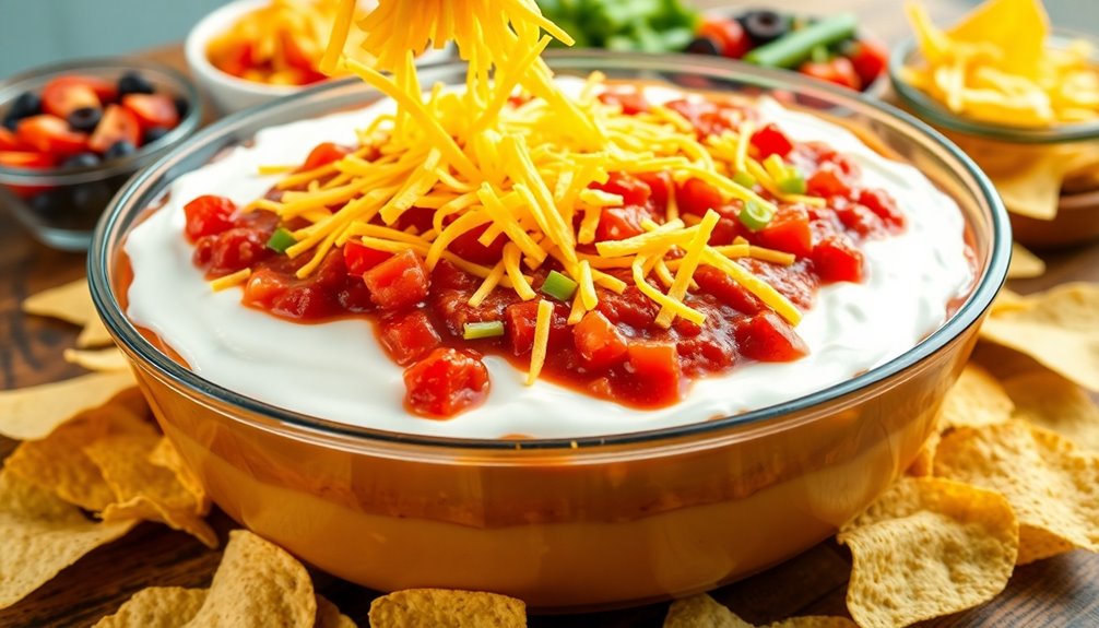 add shredded cheese topping