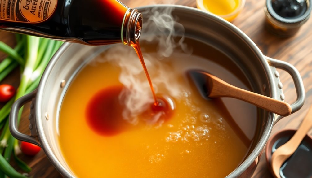 add soy sauce now