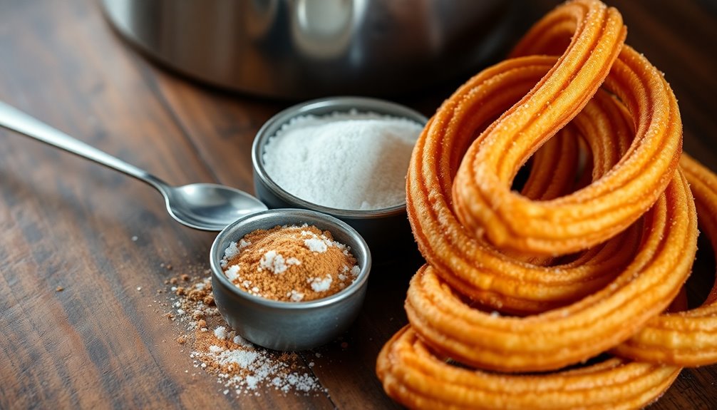 add sugar and cinnamon