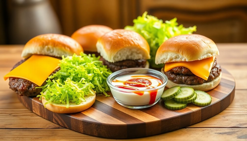assemble the slider patties