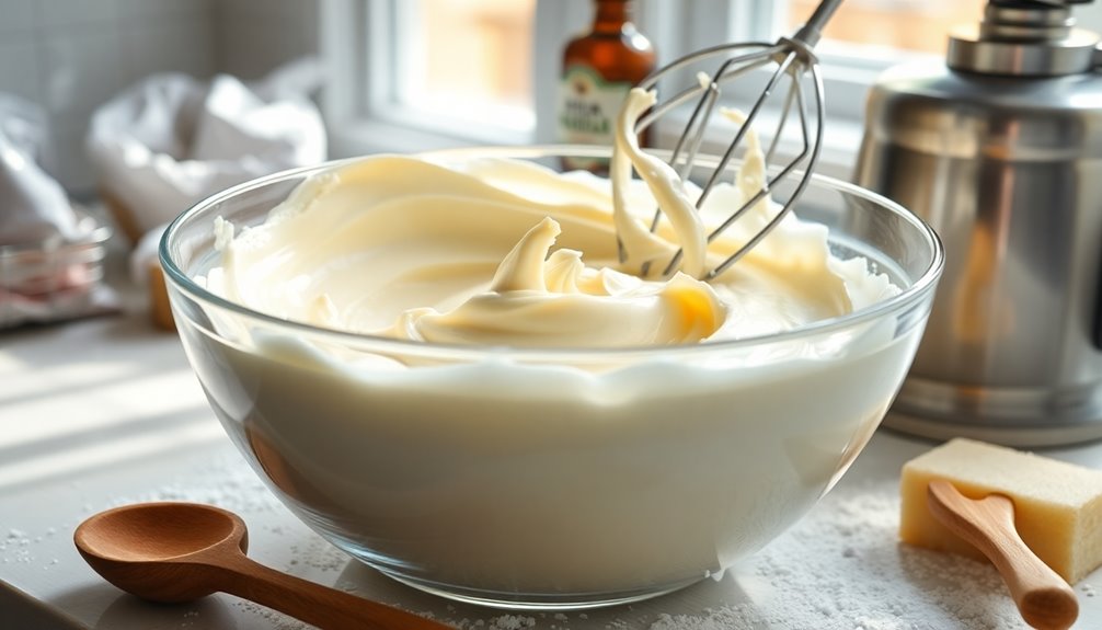 beat cream cheese smoothly
