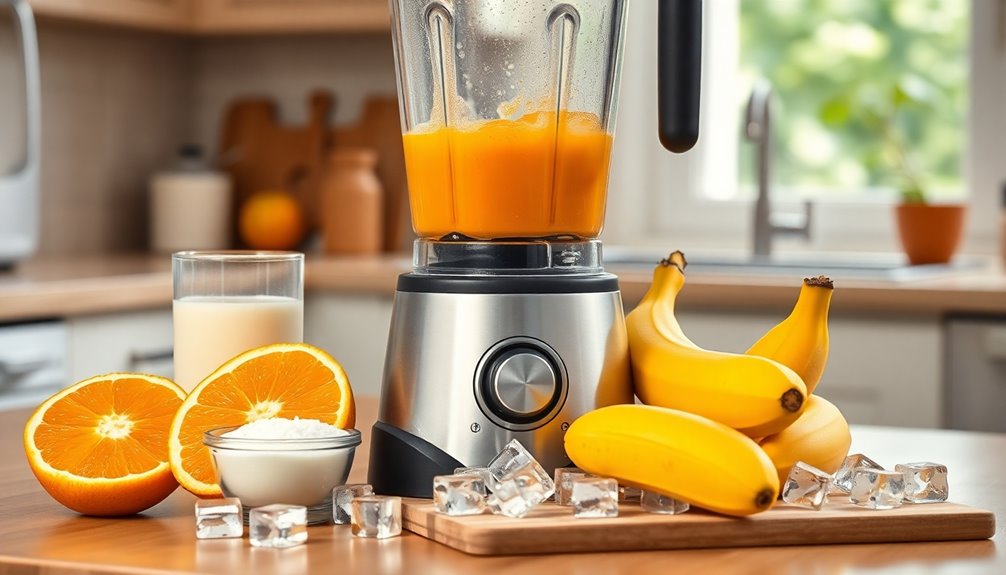 blend mixture until smooth