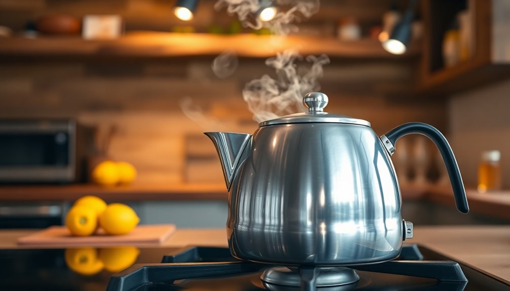 boil water until steaming
