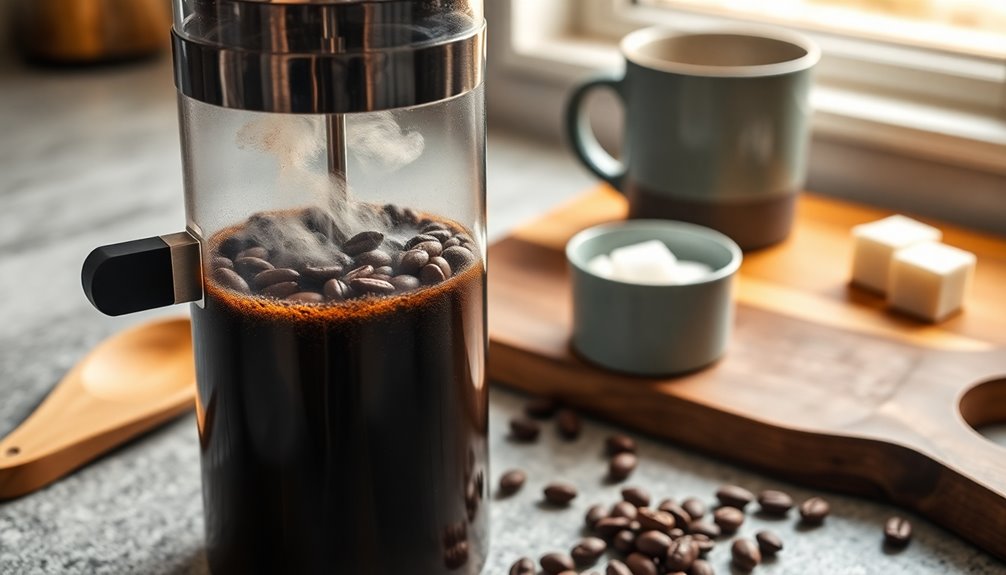 brew coffee using french press