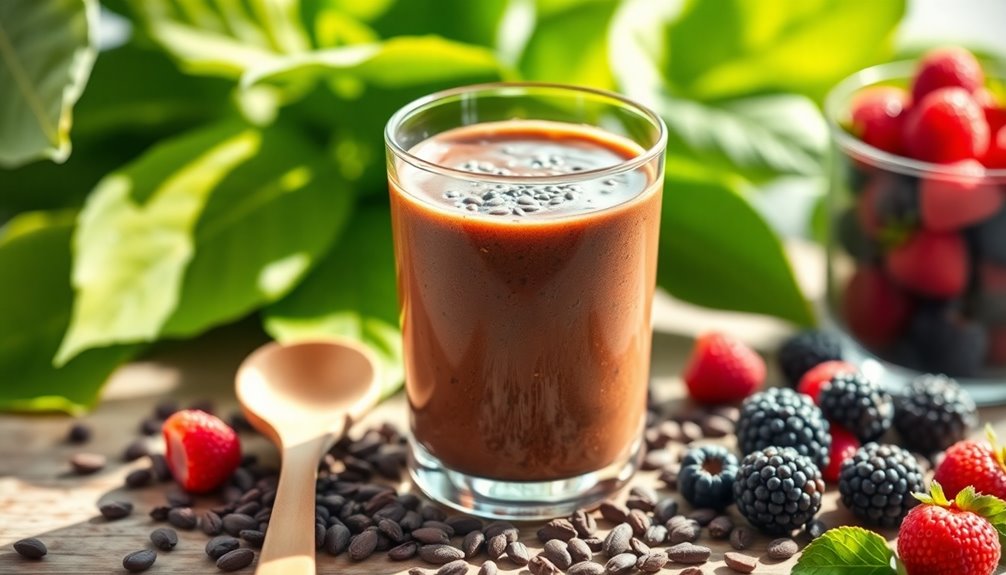 cacao chia smoothie recipes