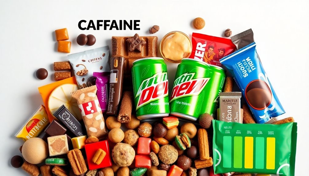 caffeine levels in snacks