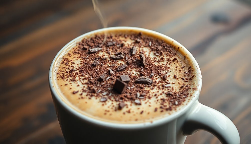 cappuccino typically lacks chocolate