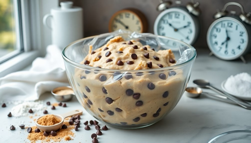 chill dough for thirty minutes