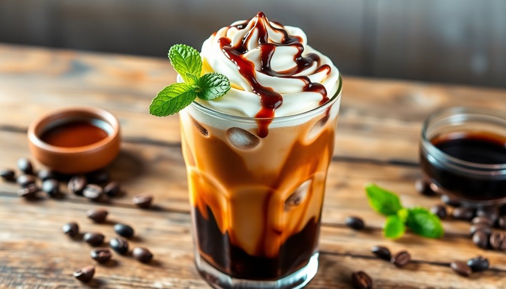 chilled coffee chocolate drink