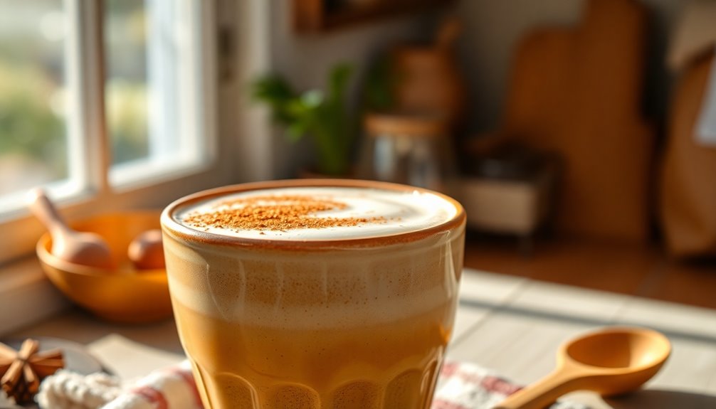 cinnamon infused breast milk latte