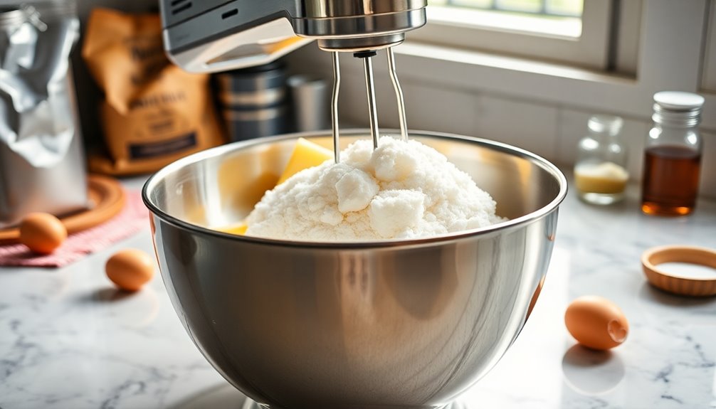 combine butter and sugar