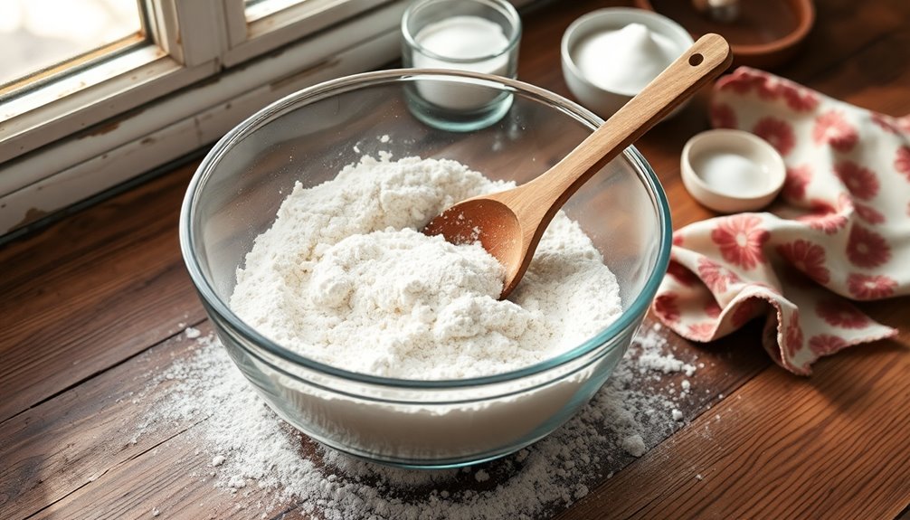 combine dry ingredients thoroughly