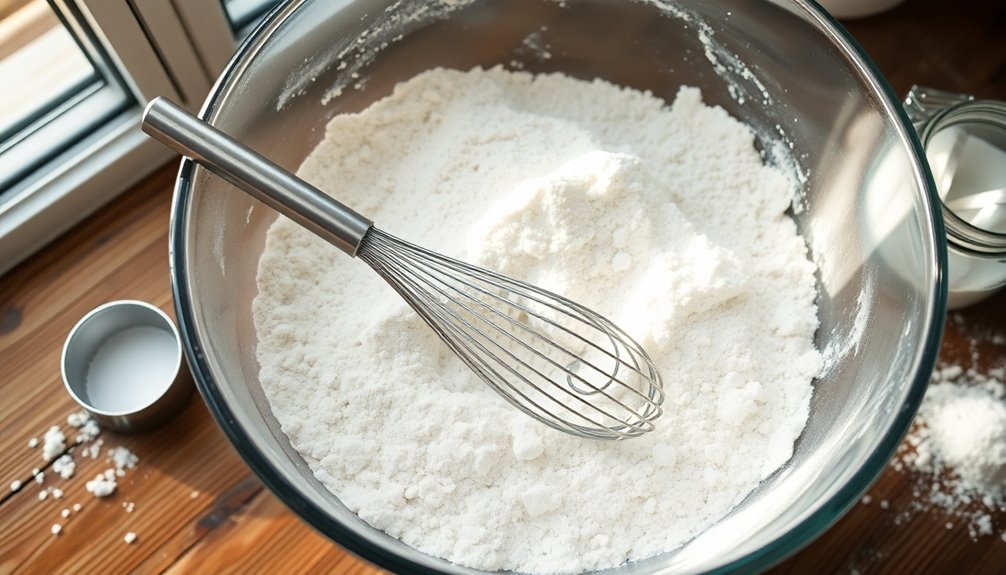 combine dry ingredients well