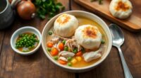 comforting chicken and dumplings