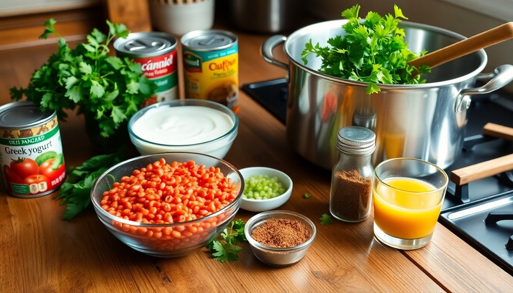 cooking instructions and ingredients