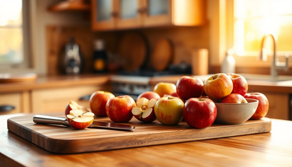 core and slice apples