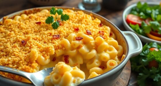 creamy baked macaroni cheese