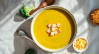 creamy broccoli cheddar soup
