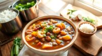delicious cajun stew preparation